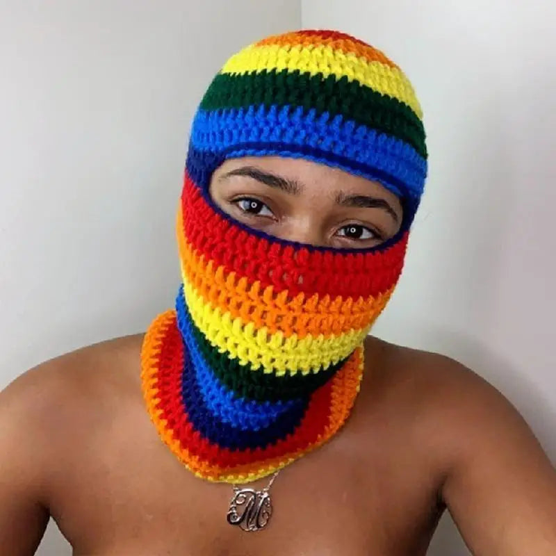 Regenbogen Sturmhaube