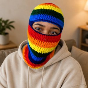 Regenbogen Sturmhaube