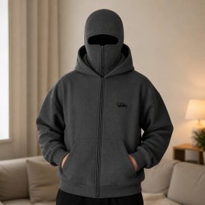 Zip Hoodie Mit Sturmhaube