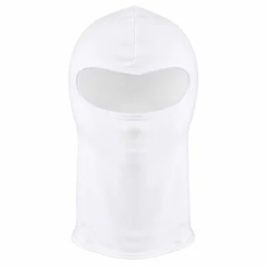 Sturmhaube Weiß Gesicht Frei 1