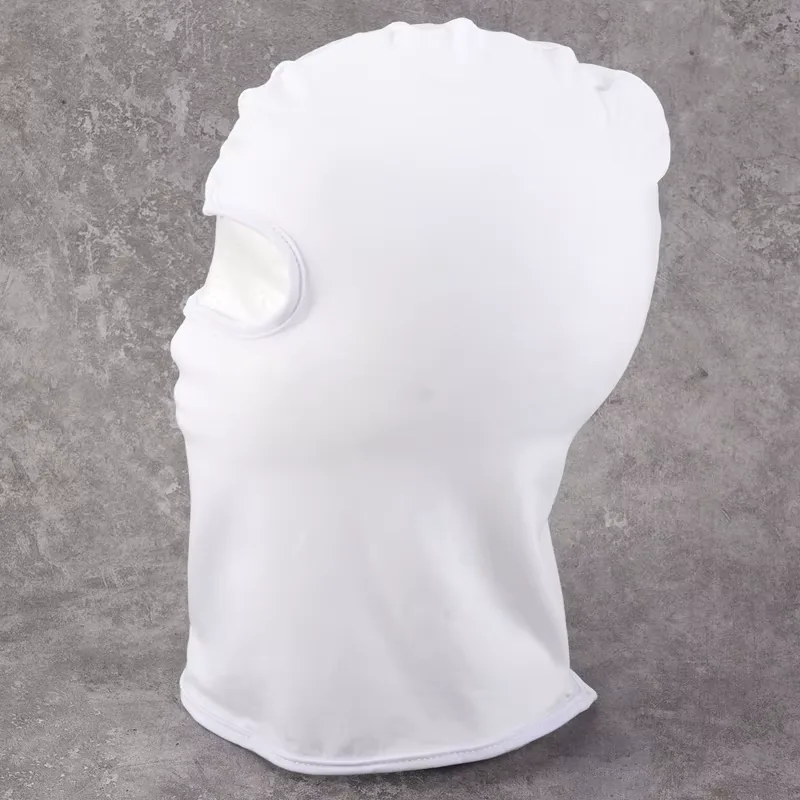 Sturmhaube Weiß Gesicht Frei 3