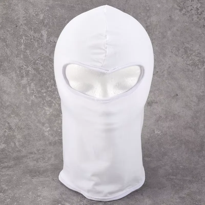 Sturmhaube Weiß Gesicht Frei 4